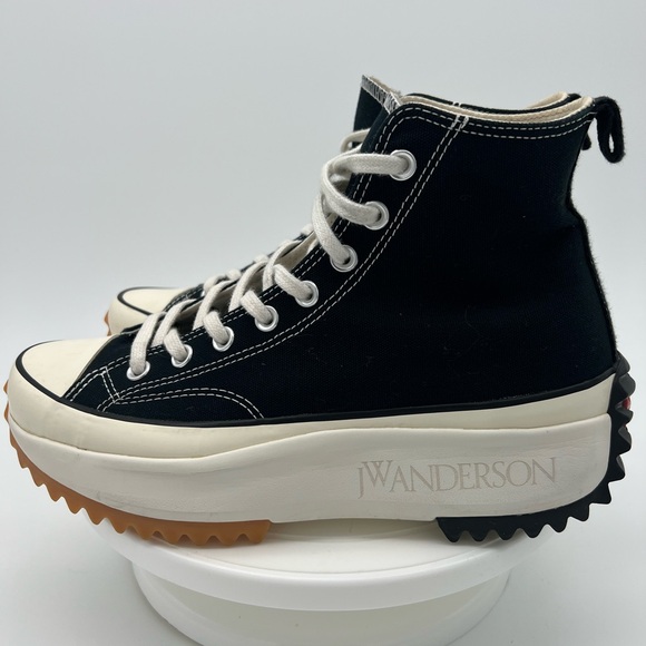 Converse Run Star Hike x J.W. Anderson Black/Gum High Sneaker M 8.5 W 10 Unisex - Picture 3 of 9